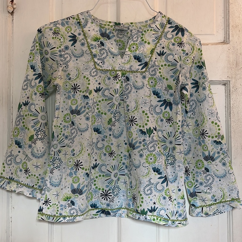 Papo d’Anjo girls floral tunic in size 12